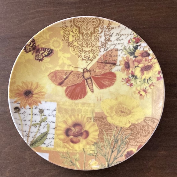 Pier 1 Dining Pier Imports Porcelain Salad Dessert Decorative Plate